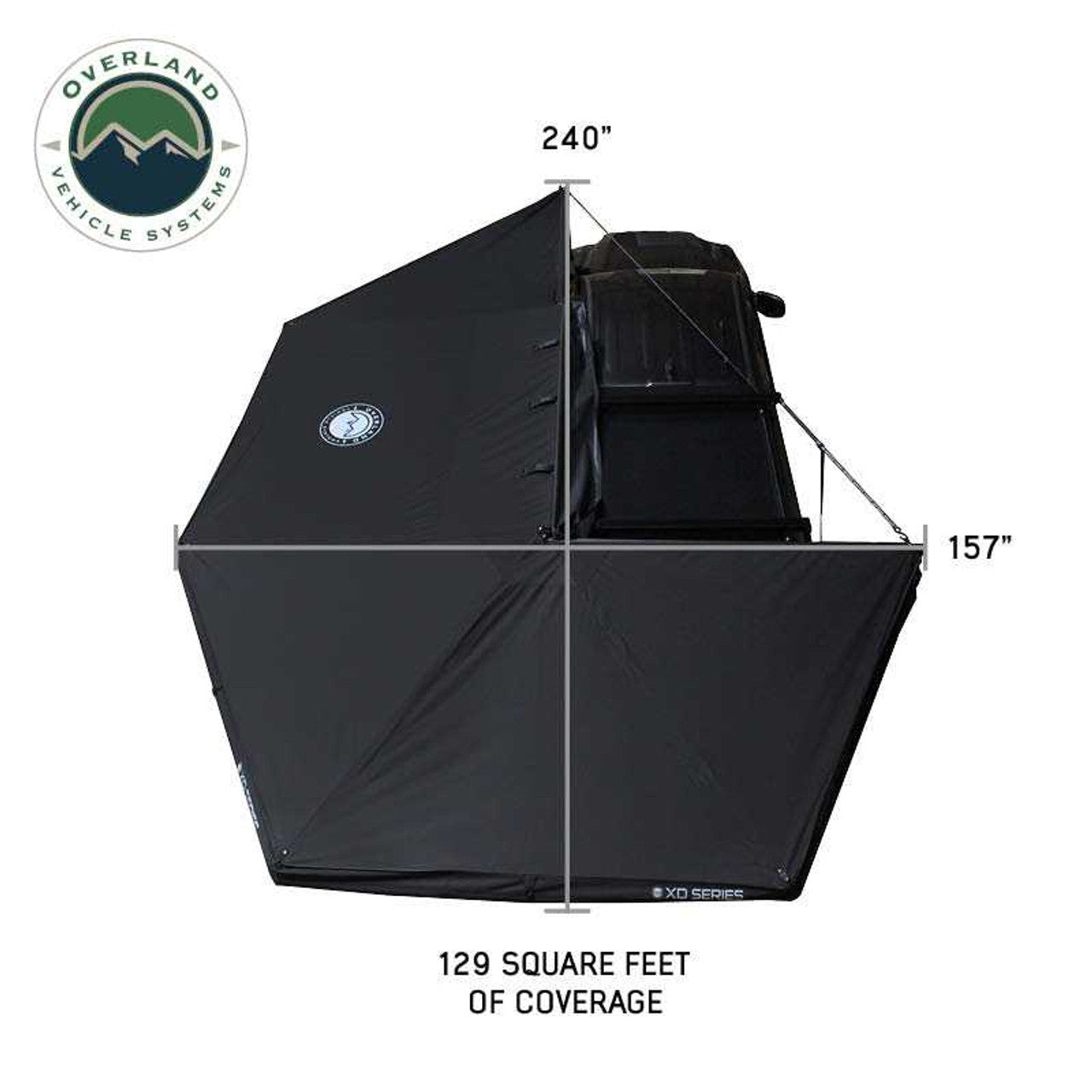 Overland Vehicle Systems XD Nomadic 270/180 Blackout Awning