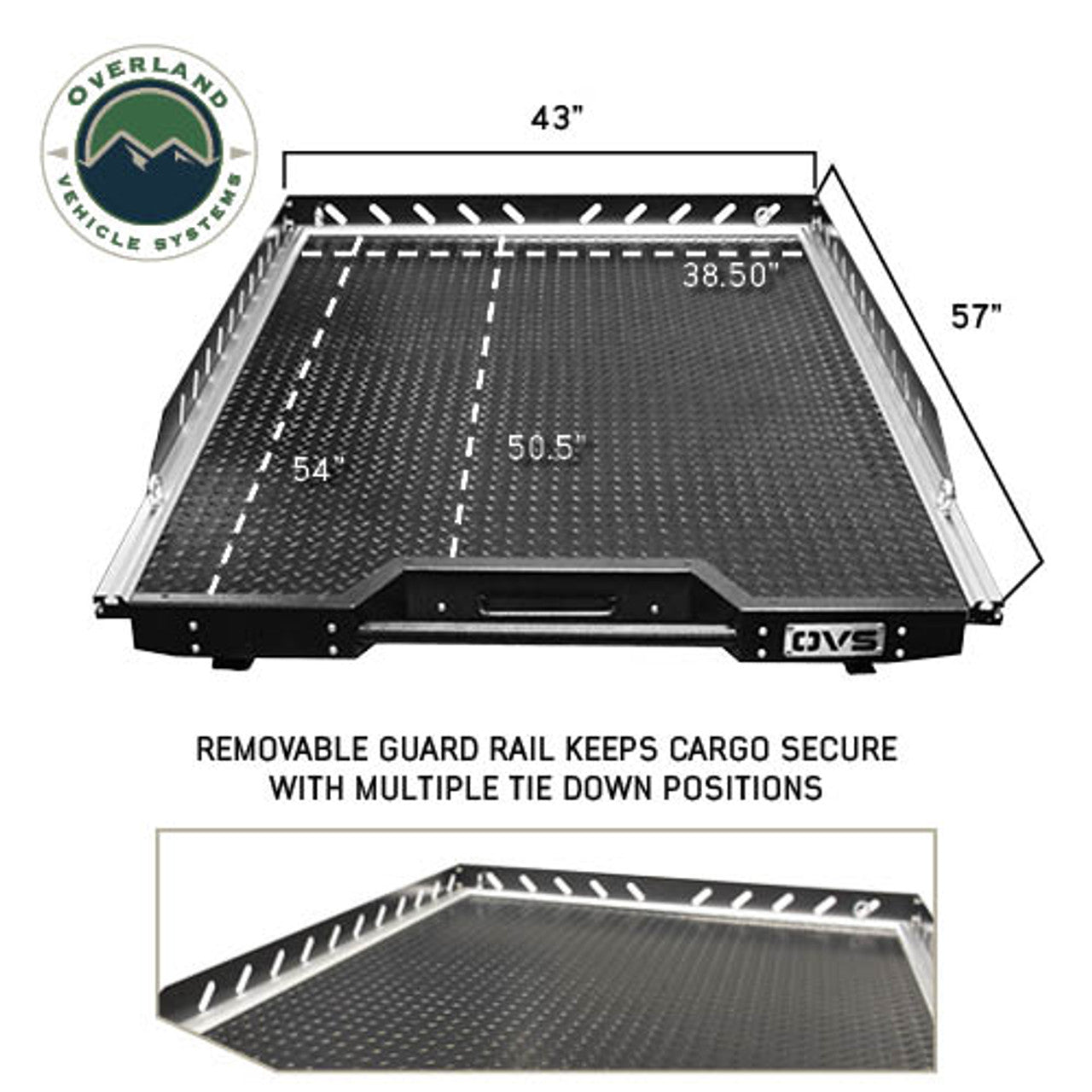 Overland Vehicle Systems Roll-Out Bed Extension for Pick Up Trucks | Short Bed