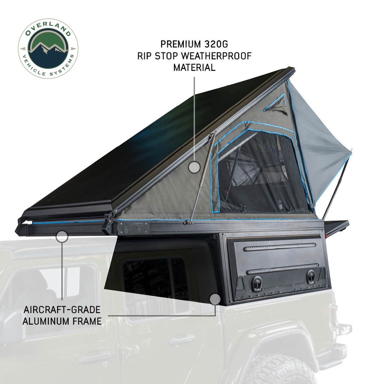 MagPak | Camper Shell Rooftop Tent | Overland Vehicle Systems