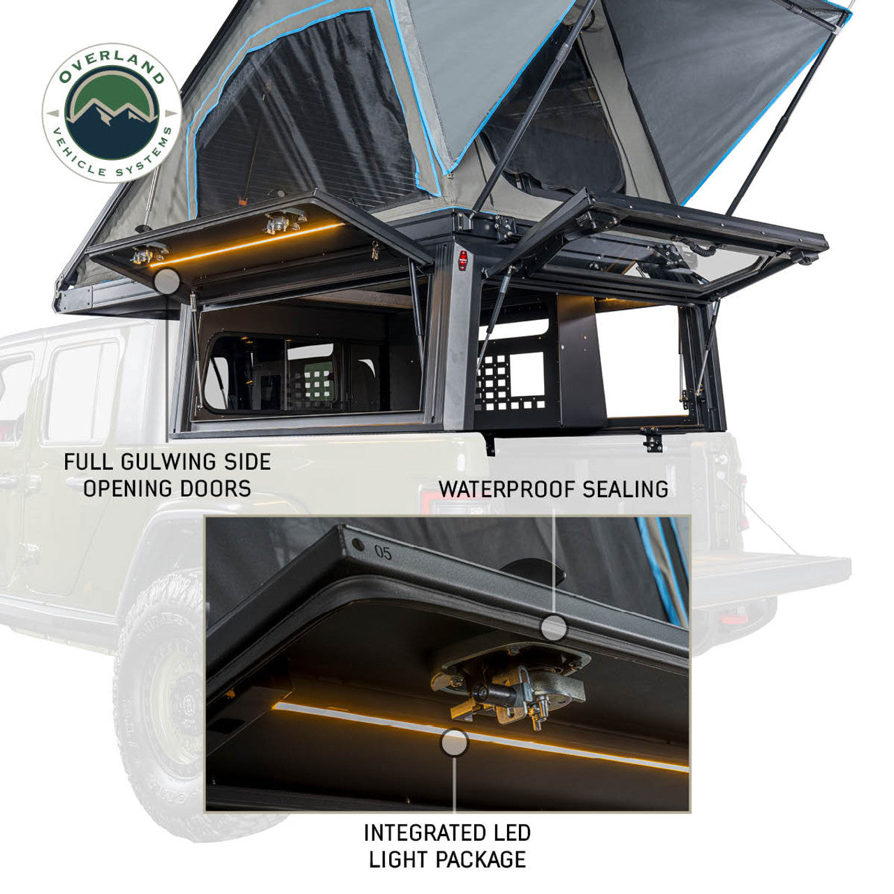 MagPak | Camper Shell Rooftop Tent | Overland Vehicle Systems