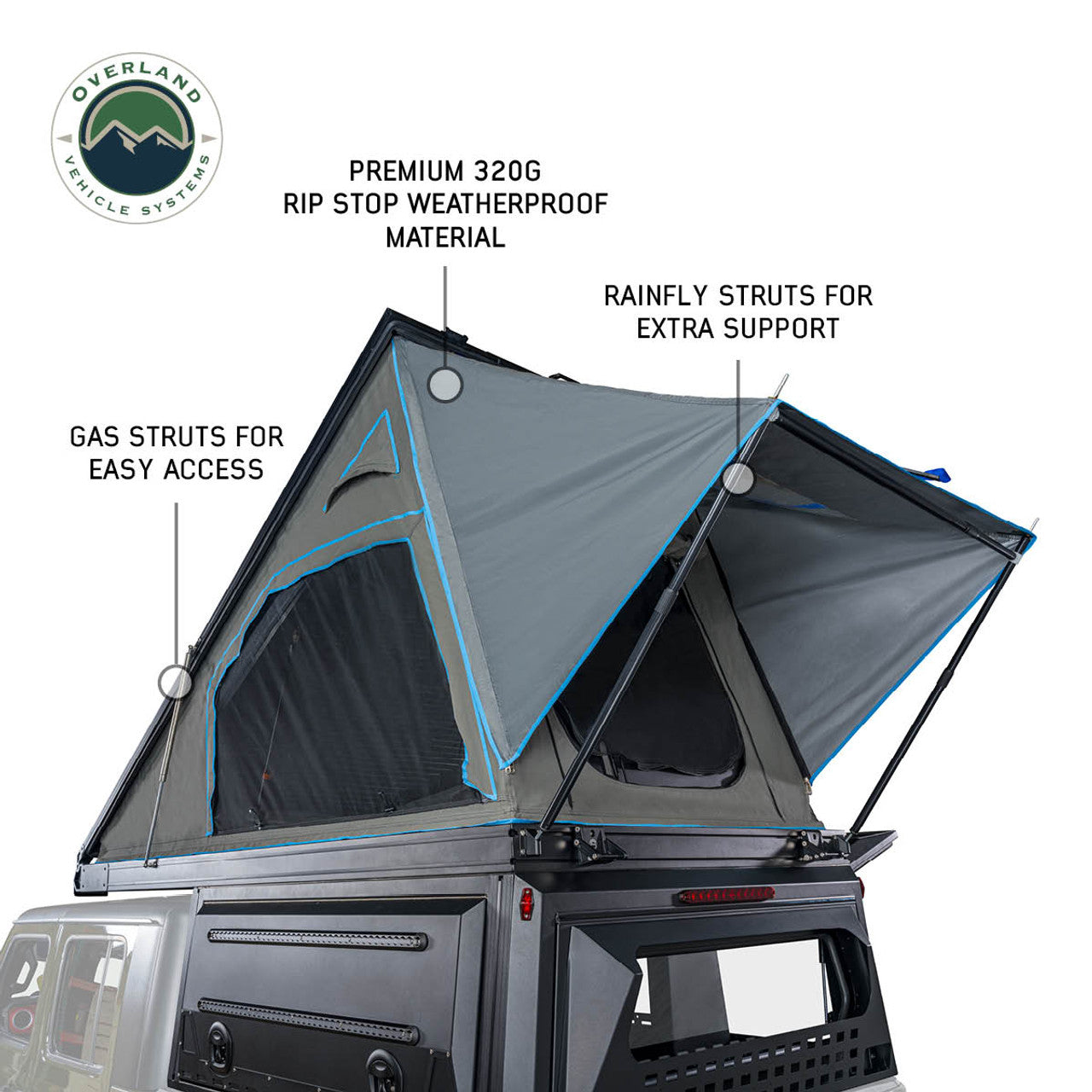 MagPak | Camper Shell Rooftop Tent | Overland Vehicle Systems