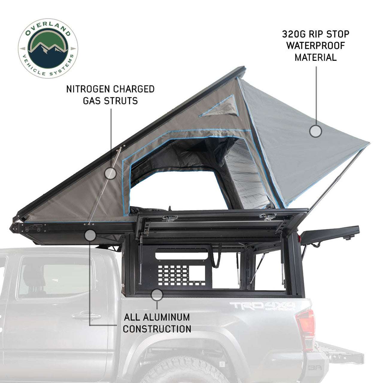 MagPak | Camper Shell Rooftop Tent | Overland Vehicle Systems