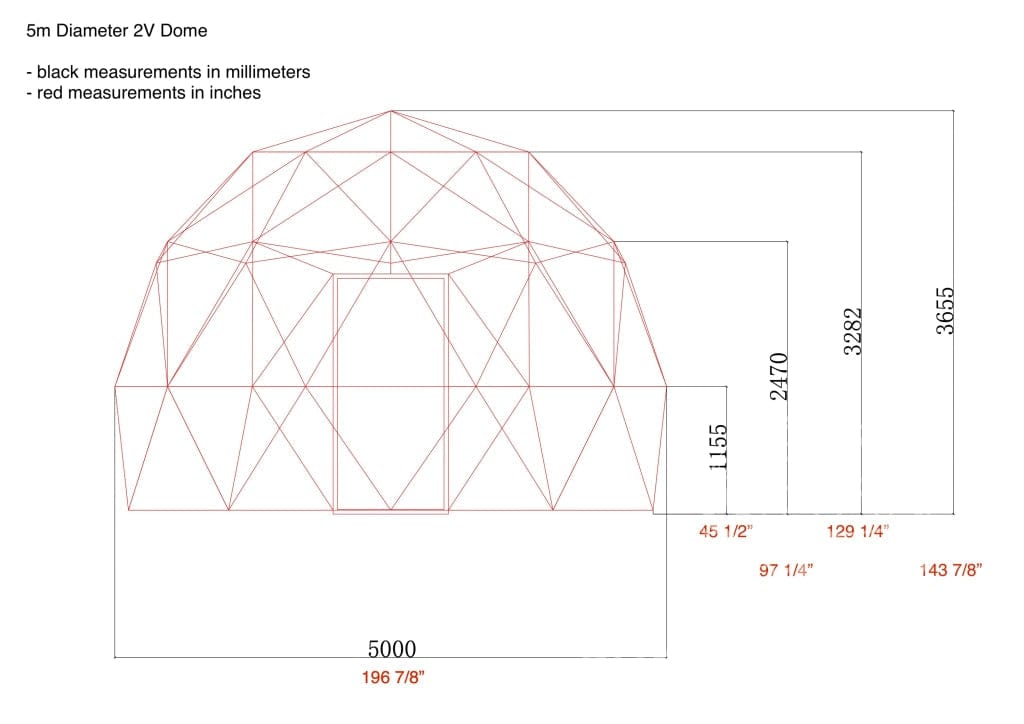 Phoenix Domes Dome DELUXE | 16' (5m) 4- Season Glamping Dome Package | Phoenix Domes