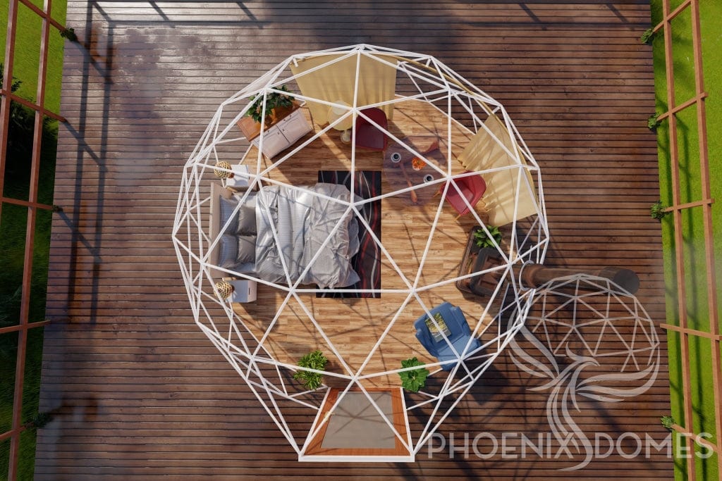 Phoenix Domes Dome DELUXE | 16' (5m) 4- Season Glamping Dome Package | Phoenix Domes