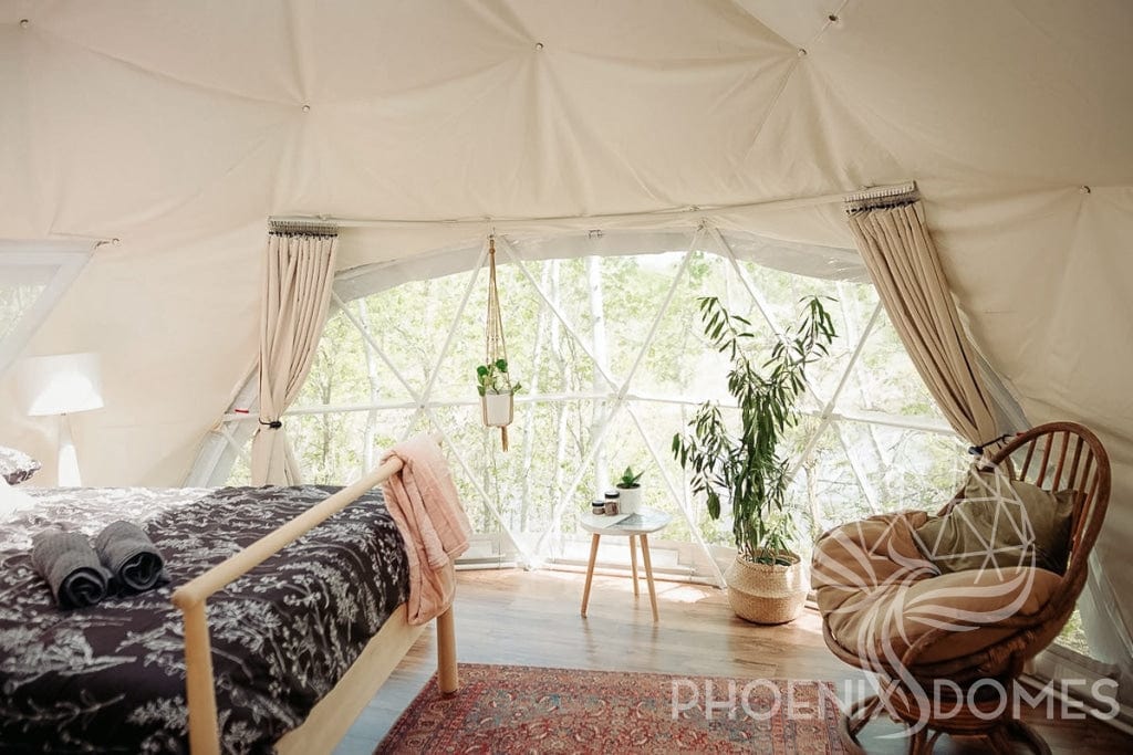 Phoenix Domes Dome DELUXE | 16' (5m) 4- Season Glamping Dome Package | Phoenix Domes
