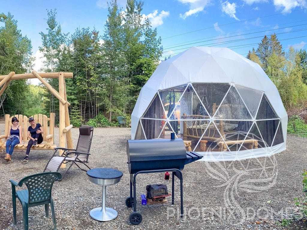 Phoenix Domes Dome DELUXE | 4-Season Glamping Geodesic Dome Package | Phoenix Domes