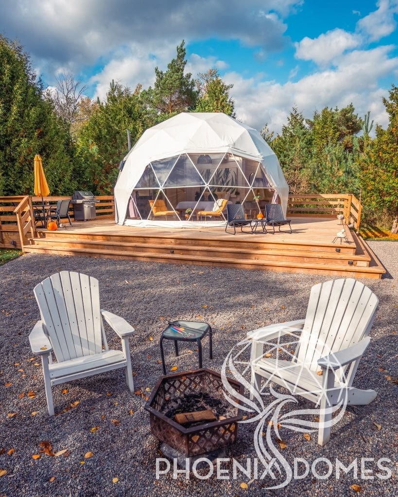 Phoenix Domes Dome DELUXE | 4-Season Glamping Geodesic Dome Package | Phoenix Domes