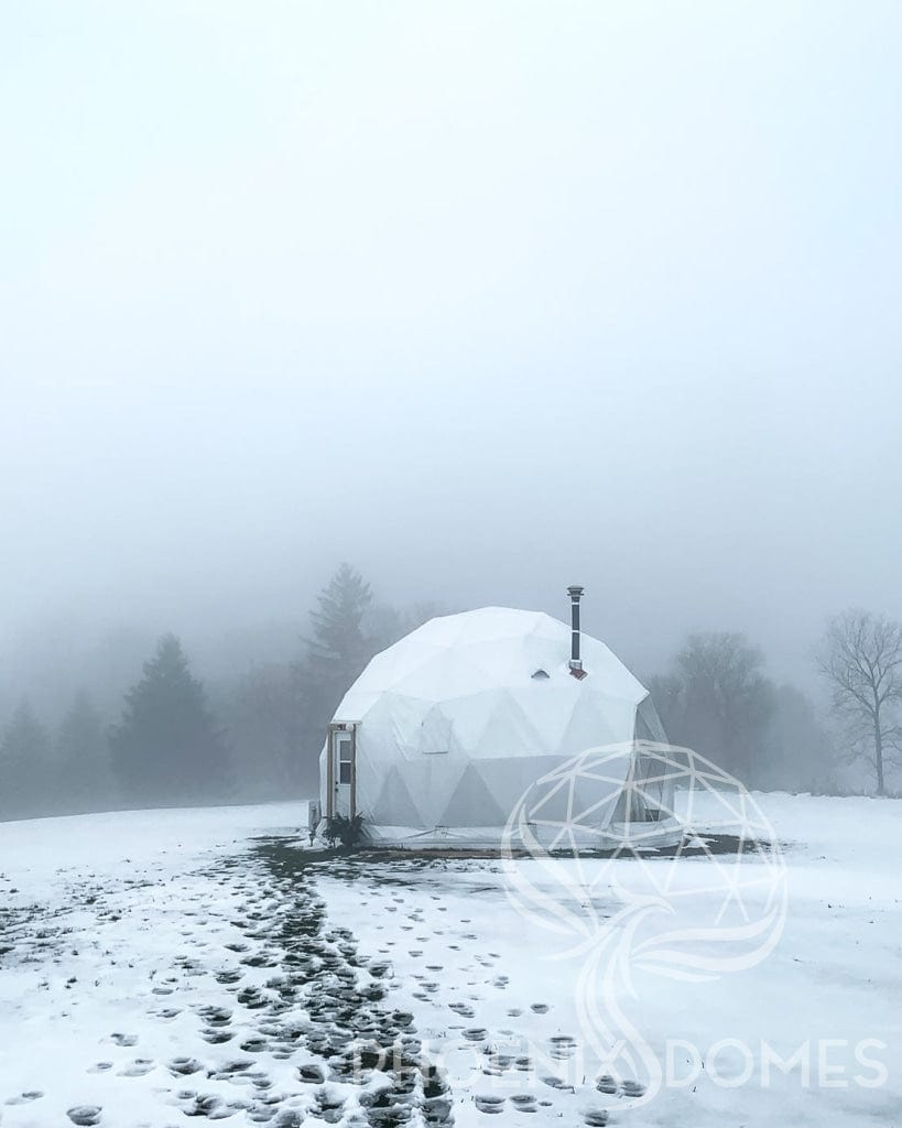 Phoenix Domes Dome DELUXE | 4-Season Glamping Geodesic Dome Package | Phoenix Domes