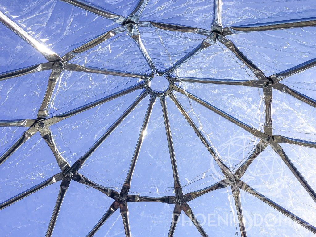 Phoenix Domes Zome Patio Zome | Clear Geodesic Dome | Phoenix Domes