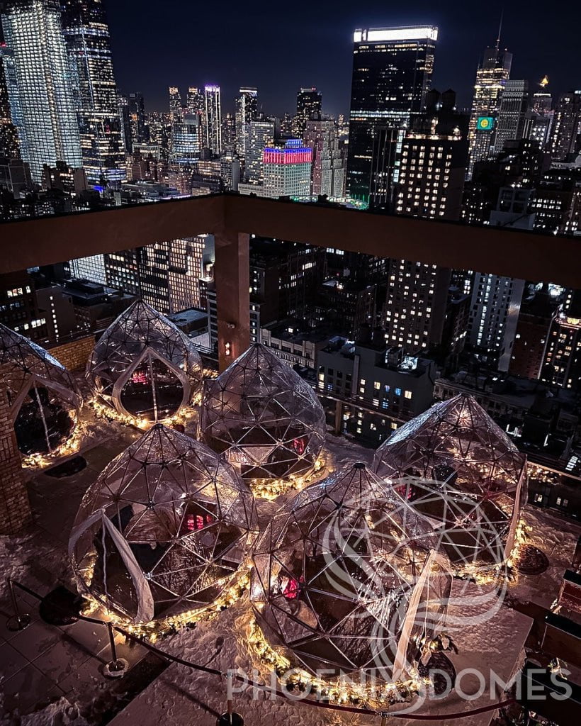 Phoenix Domes Zome Patio Zome | Clear Geodesic Dome | Phoenix Domes