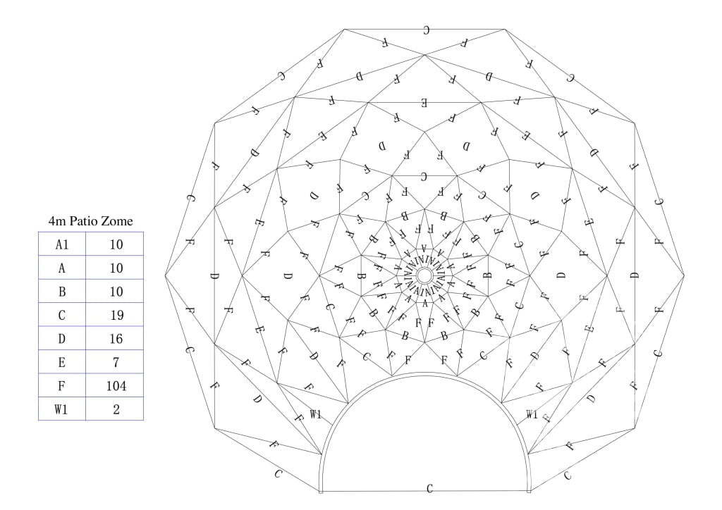 Phoenix Domes Zome Patio Zome | Clear Geodesic Dome | Phoenix Domes