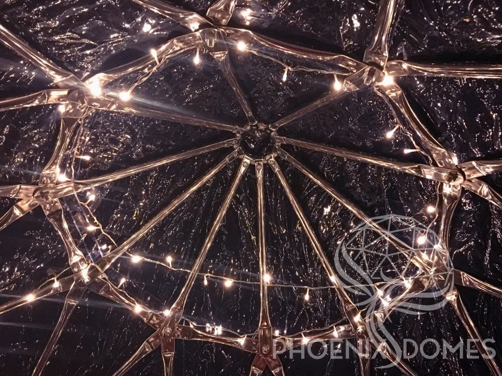 Phoenix Domes Zome Patio Zome | Clear Geodesic Dome | Phoenix Domes