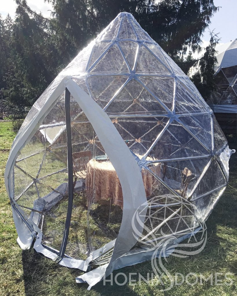 Phoenix Domes Zome Patio Zome | Clear Geodesic Dome | Phoenix Domes