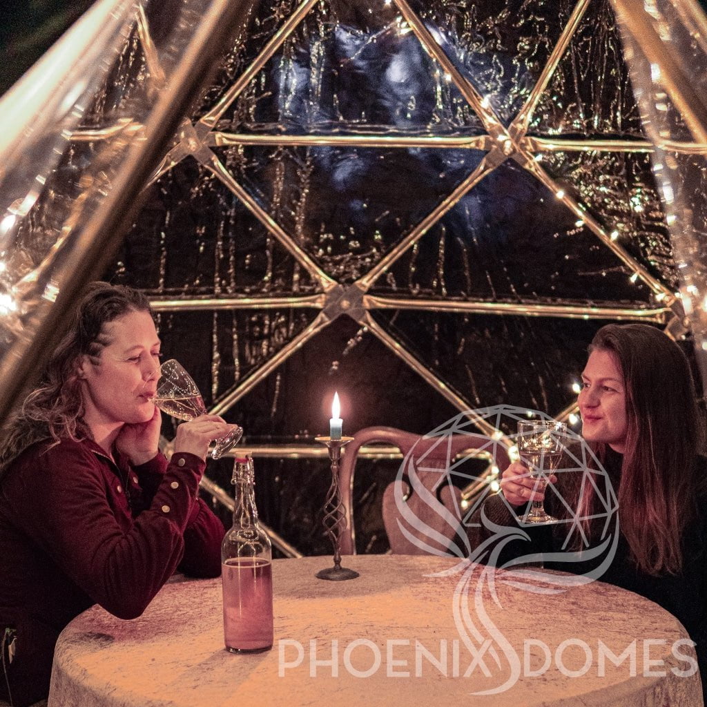 Phoenix Domes Zome Patio Zome | Clear Geodesic Dome | Phoenix Domes