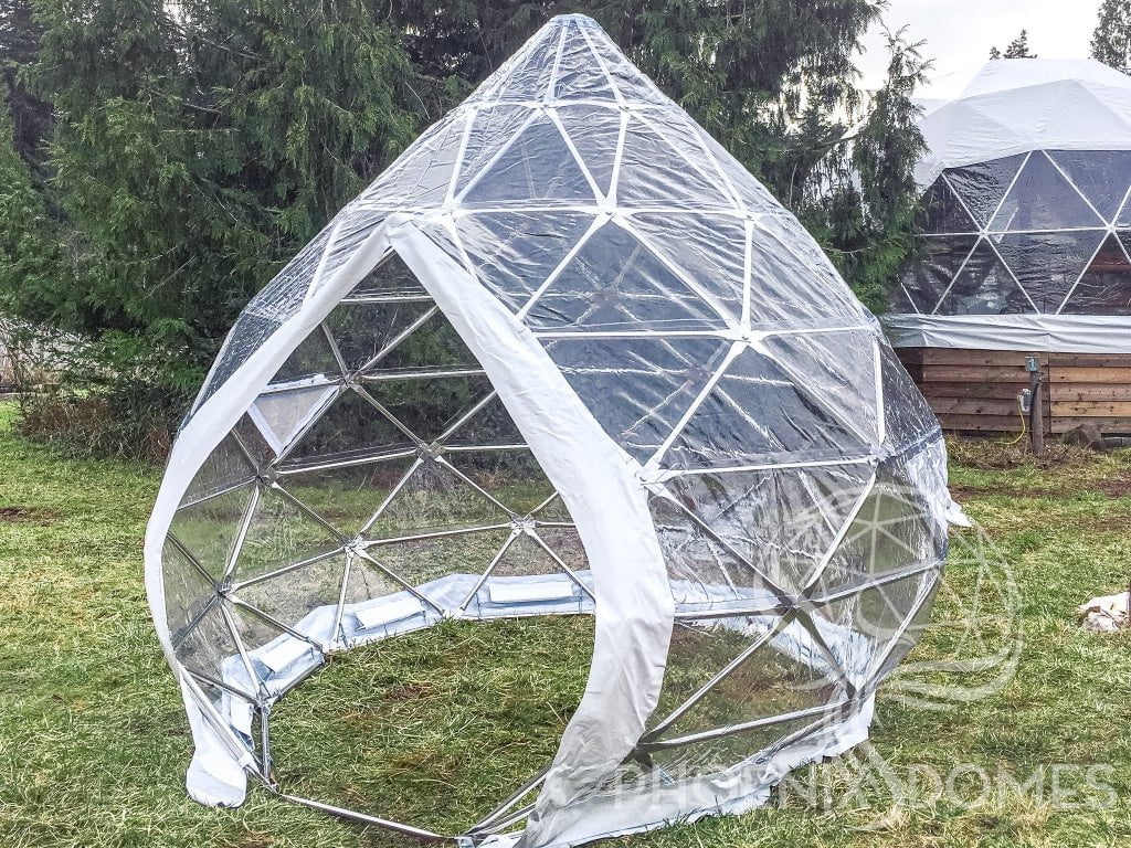 Phoenix Domes Zome Patio Zome | Clear Geodesic Dome | Phoenix Domes