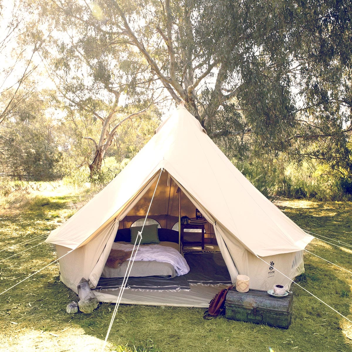 Psyclone Tents Canvas Tent Canvas Bell Tent 13' (4 Meter)