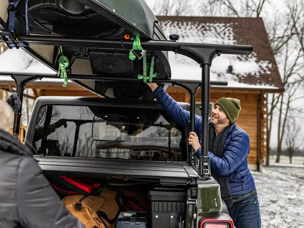RealTruck BAKFlip MX4 TS Hard Folding Tonneau Cover w/T-Slot Rails For 2022+ Ford Maverick