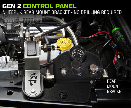 Up Down Air-4 Tire Inflation System | Jeep Wrangler JK/JKU | Up Down Air-Gen2 Air Delivery System for Jeep Wrangler JK & JKU | 4 Tire Inflation-269-0717