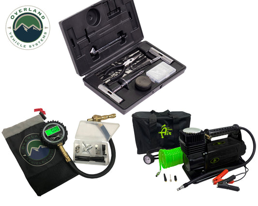Up Down Air-5.6 CFM Air Compressor System w/Digital Tire Deflator | Tire Repair Kit | Up Down Air-High-Performance Air Compressor | Portable Tire Inflator-55-1003