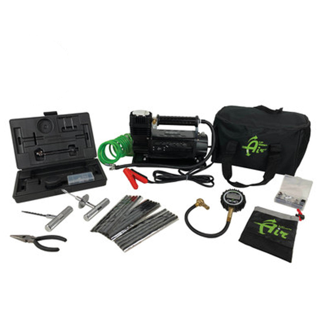Up Down Air-5.6 CFM Air Compressor System w/Digital Tire Deflator | Tire Repair Kit | Up Down Air-High-Performance Air Compressor | Portable Tire Inflator-55-1003