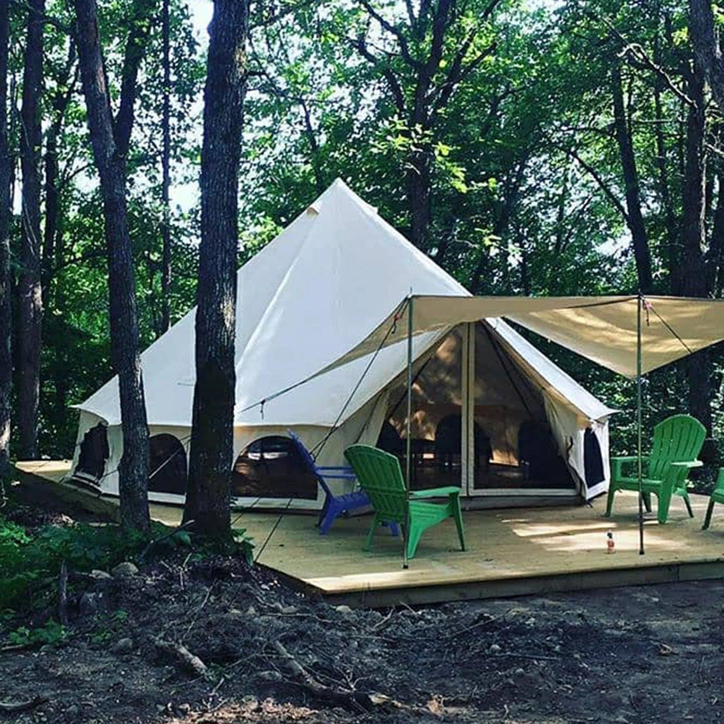 White Duck Outdoors Canvas Tent Accessories Awning for for White Duck Outdoors Regatta and Avalon Canvas Bell Tents