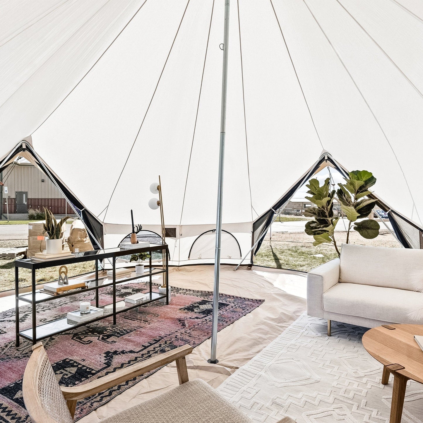 White Duck Outdoors Canvas Tent White Duck Outdoors Avalon Optimus 23' Canvas Bell Tent