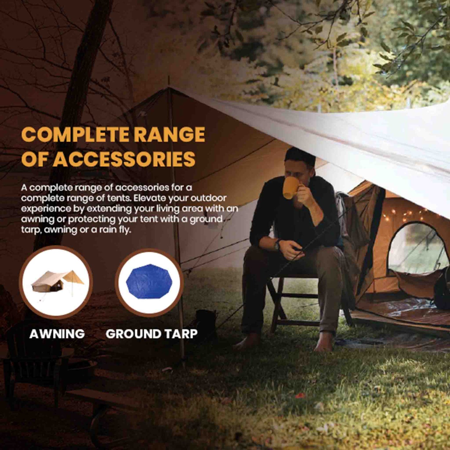 White Duck Outdoors Canvas Tent White Duck Outdoors Avalon Optimus 23' Canvas Bell Tent