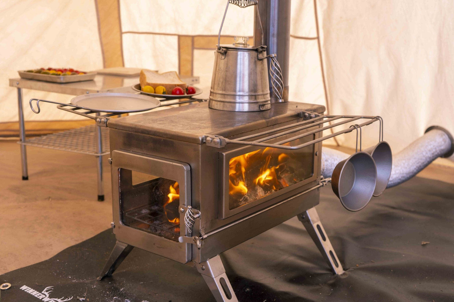 Winnerwell Hot Tent Wood Stove Bundle for Canvas Bell and Wall Tents