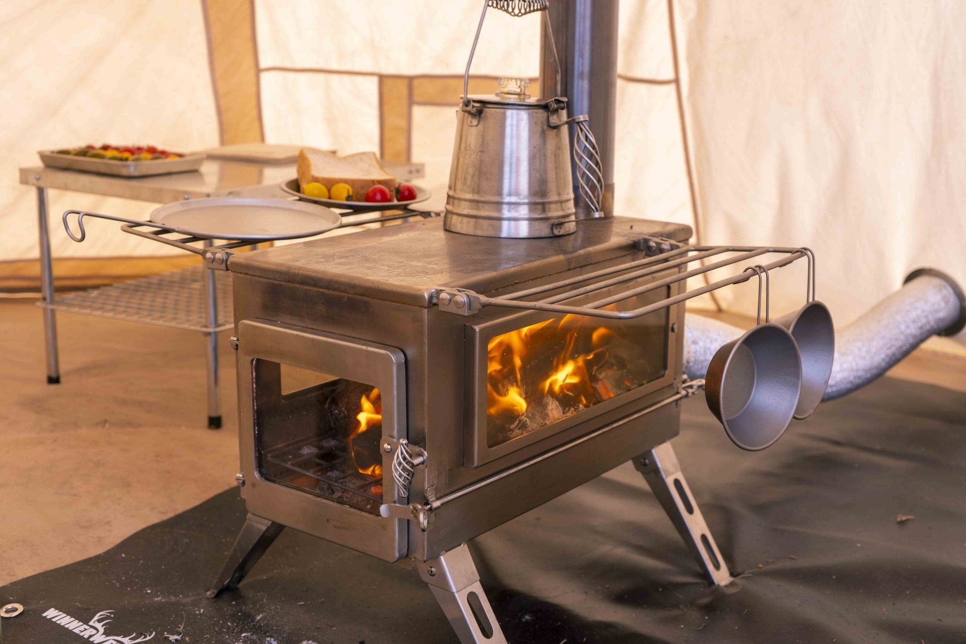 Winnerwell Hot Tent Wood Stove Bundle for Canvas Bell and Wall Tents