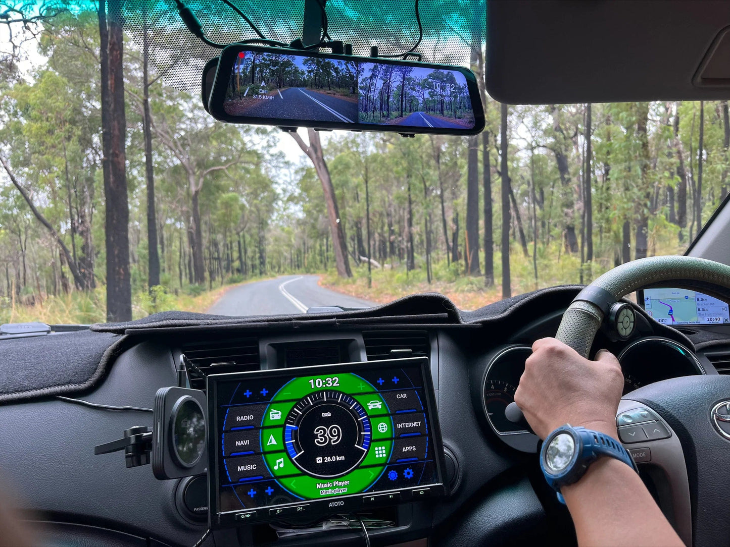 WOLFBOX camera G900 4K+2.5K | Dash Cam Smart Mirror | WOLFBOX