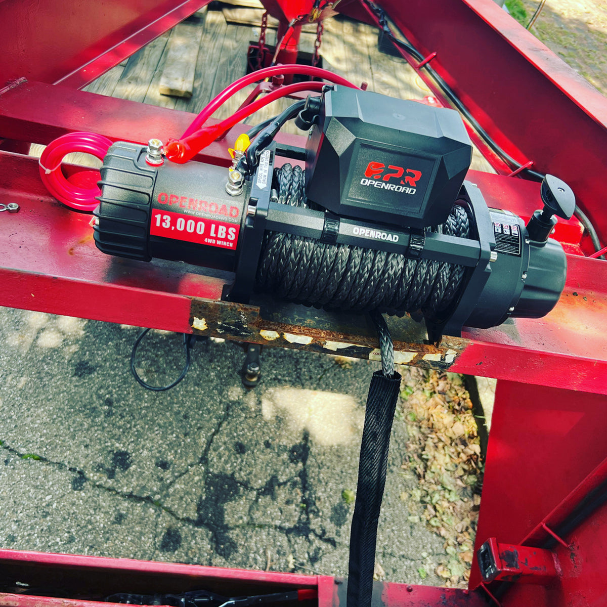 OPENROAD 13,000lbs Winch with Synthetic Rope and 2 Wireless Remotes -Panther Series 2S Plus winch OPENROAD