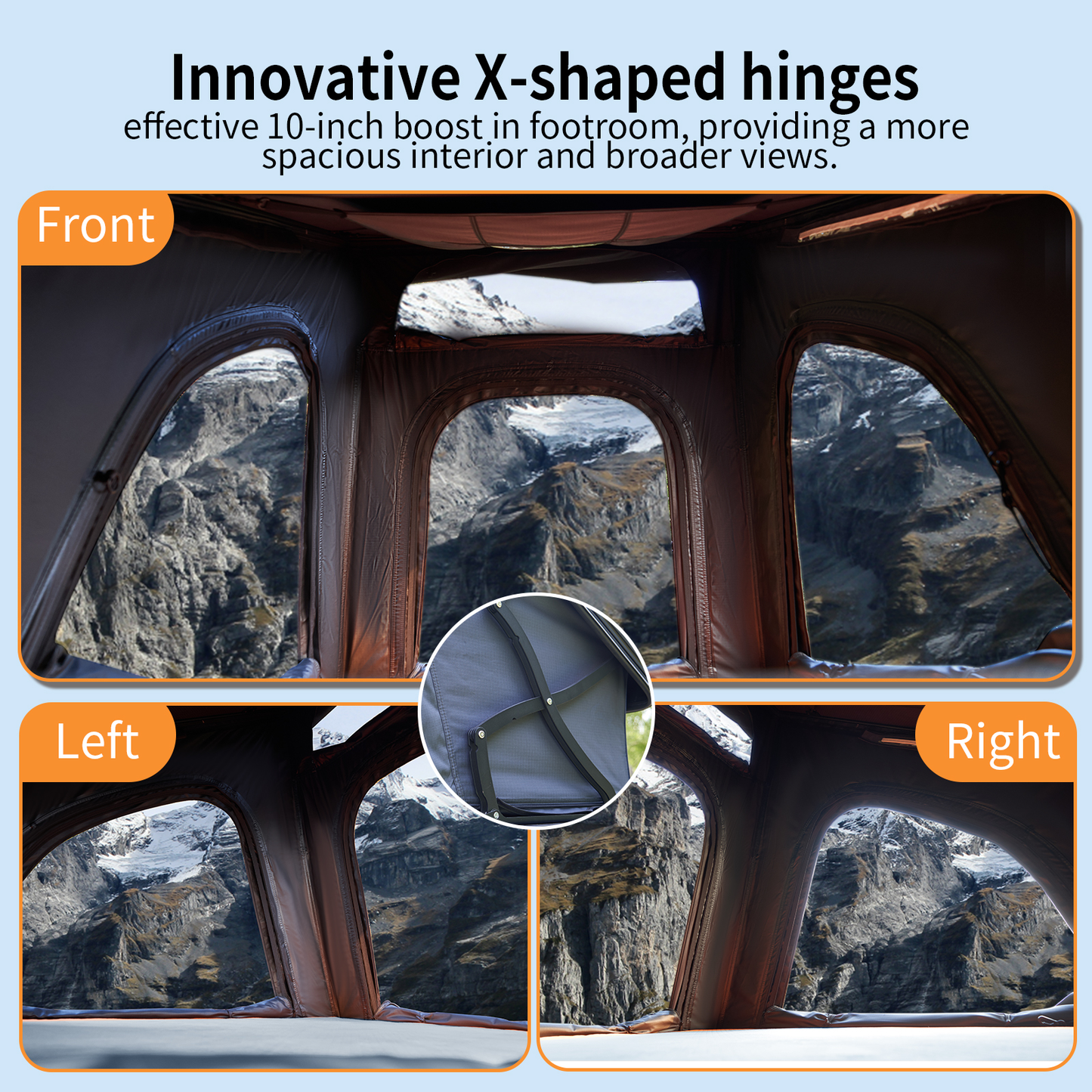 OPENROAD Hard Shell Roof Top Tent - PeakRoof Series openroad4wd.com