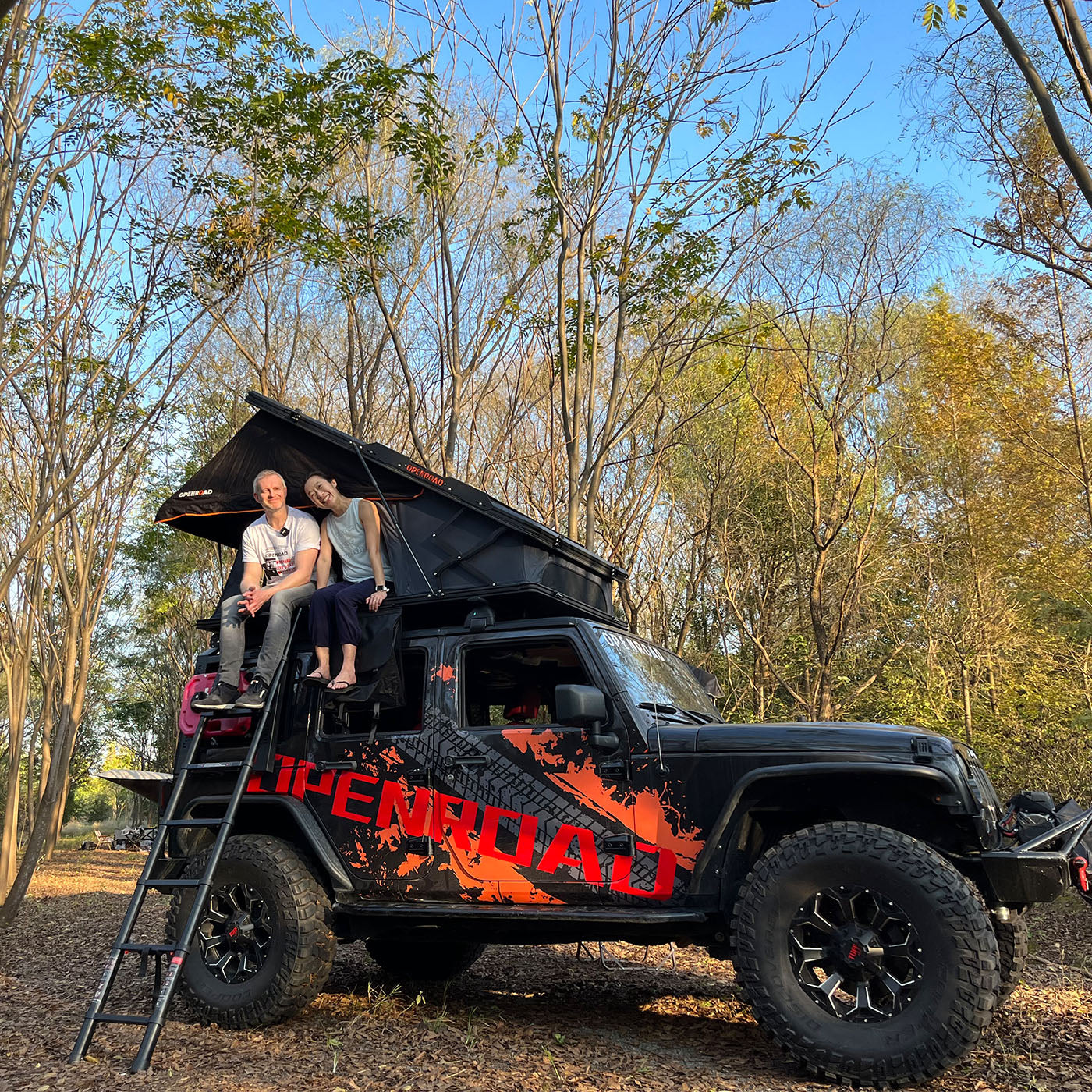 OPENROAD Hard Shell Roof Top Tent - PeakRoof Series openroad4wd.com
