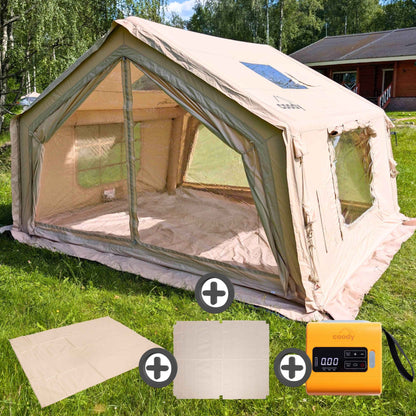 Coody 10.0 Beige+Ground Sheet PVC+Carpet+Electric Pump