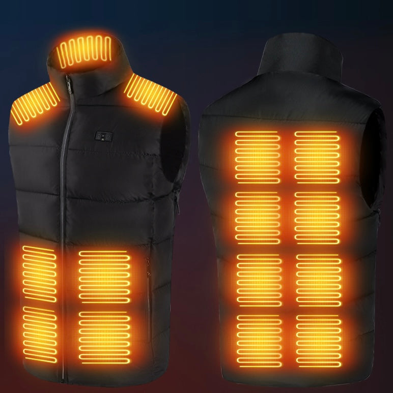 LITEGUEST 14-Zone Heated Vest with LED Light Warming Vest for Winter