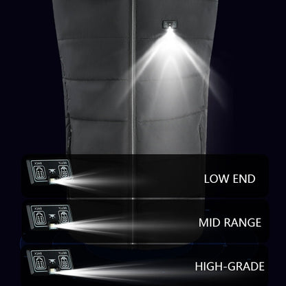 LITEGUEST 14-Zone Heated Vest with LED Light Warming Vest for Winter
