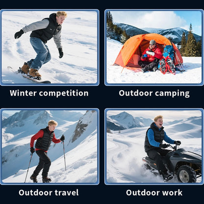 LITEGUEST 14-Zone Heated Vest with LED Light Warming Vest for Winter