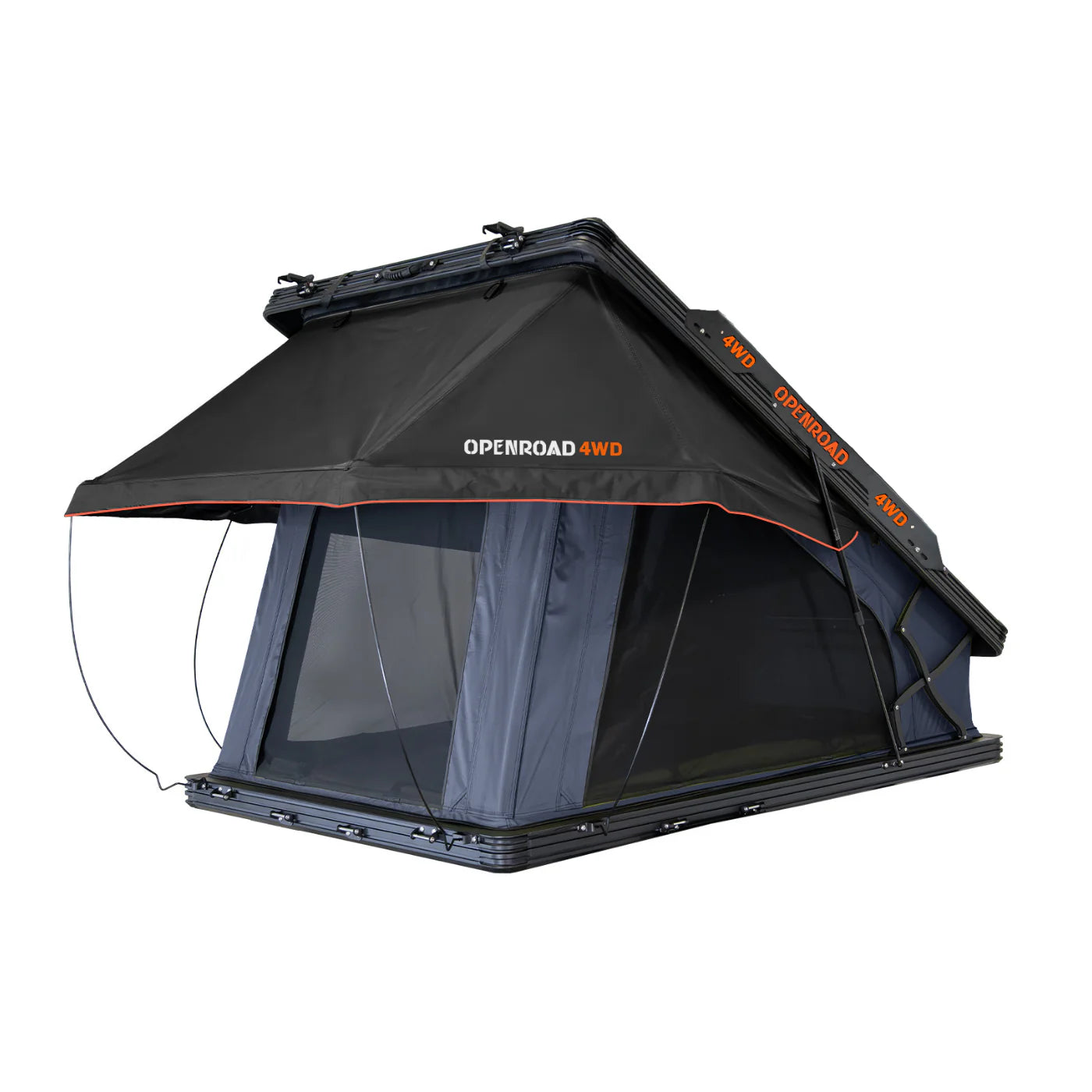 OPENROAD Aluminium Hard Shell Roof Top Tent-PeakRoof LT Series, RTT with 270 Awning Passenger Side