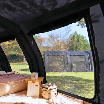 Coody Familia AirTent 17.2 Pro Black - Inflatable Tent for Camping (2-10 Person)