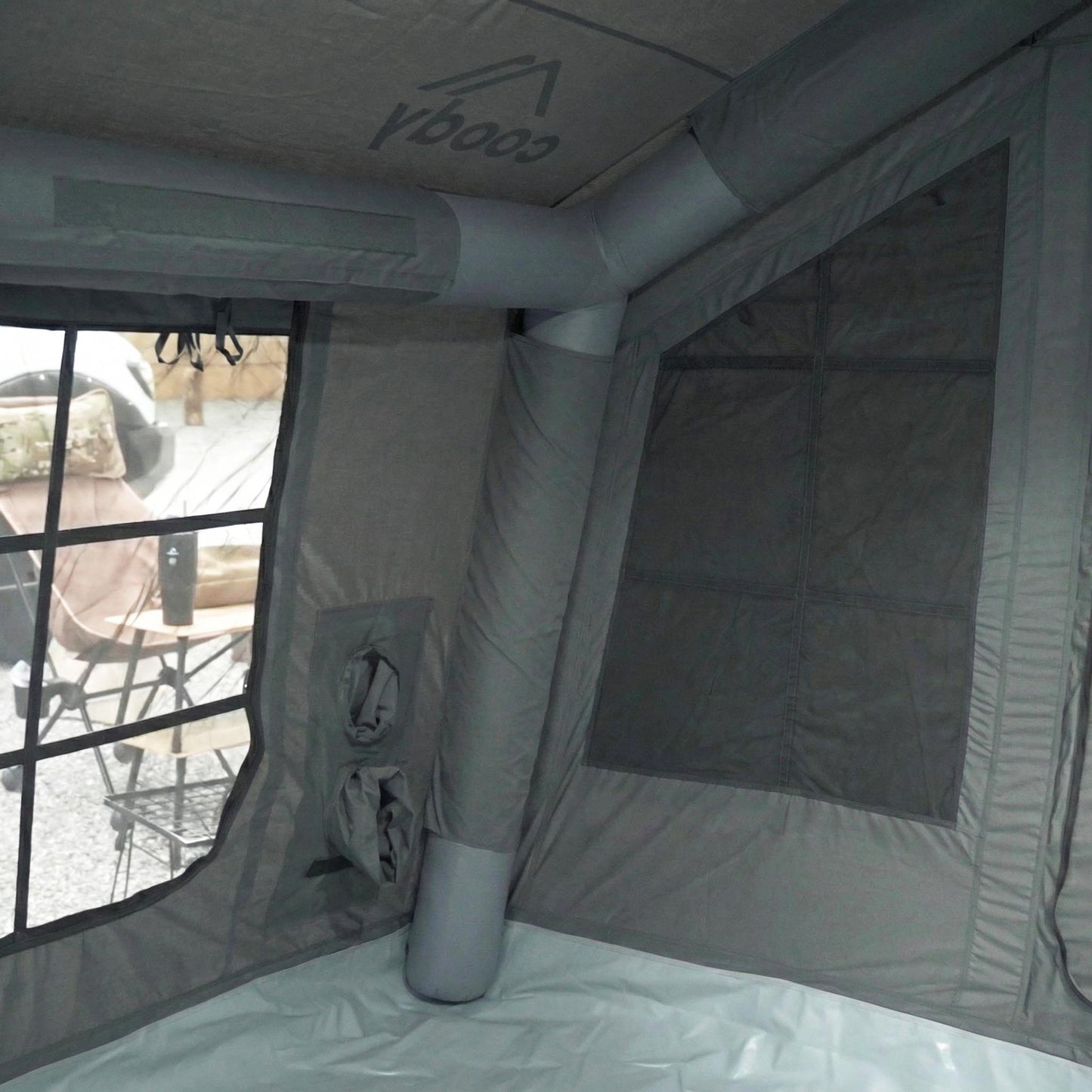 Coody 8 Gray - Inflatable Tent House for Camping 1-4 person