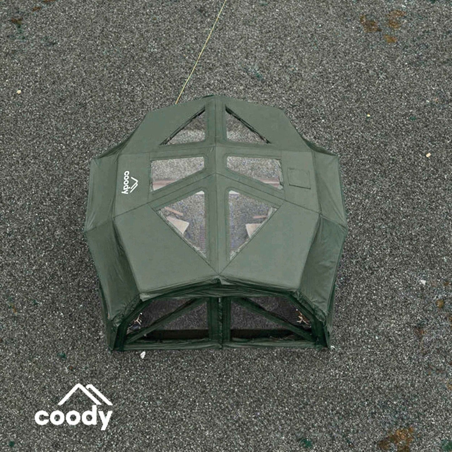 Coody Hub Pro Forest Green - Inflatable Tent for Camping (2-6 Person)