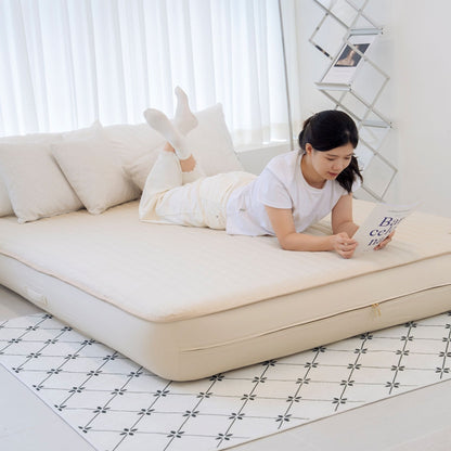 Coody Coreo Air Mattress Queen (150 × 200 × 35 cm) – Structured Air Block Inflatable Bed, Compact Pack Design