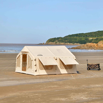 Coody 13.6 (Koala-5) Beige Inflatable Tent House for Camping (2-8 person)