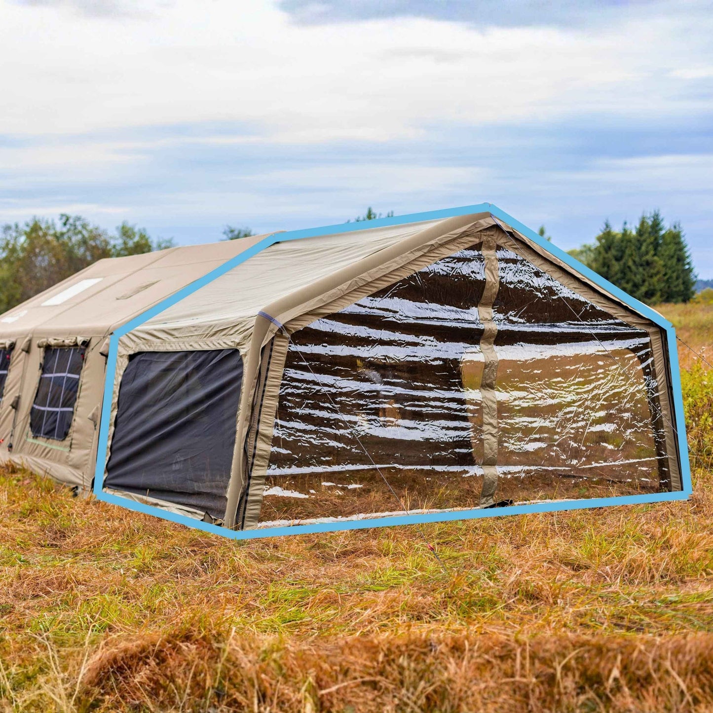 Coody AirTarp Forest Green - Inflatable Canopy for Tent 17.2, 13.6, Hub, 10.0