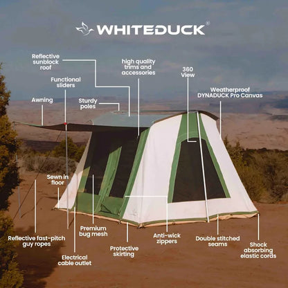 USED - 10'x10' Prota Canvas Tent, Deluxe