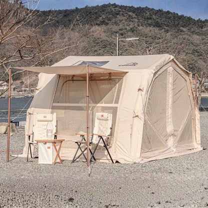 Coody 10.0 PRO Beige Premium Inflatable Canvas Tent for 2–4 Campers