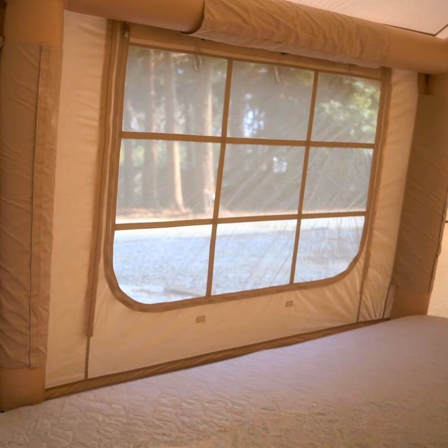 Coody 17.2 (Koala-7) Beige Inflatable Tent House for Camping (2-10 person)