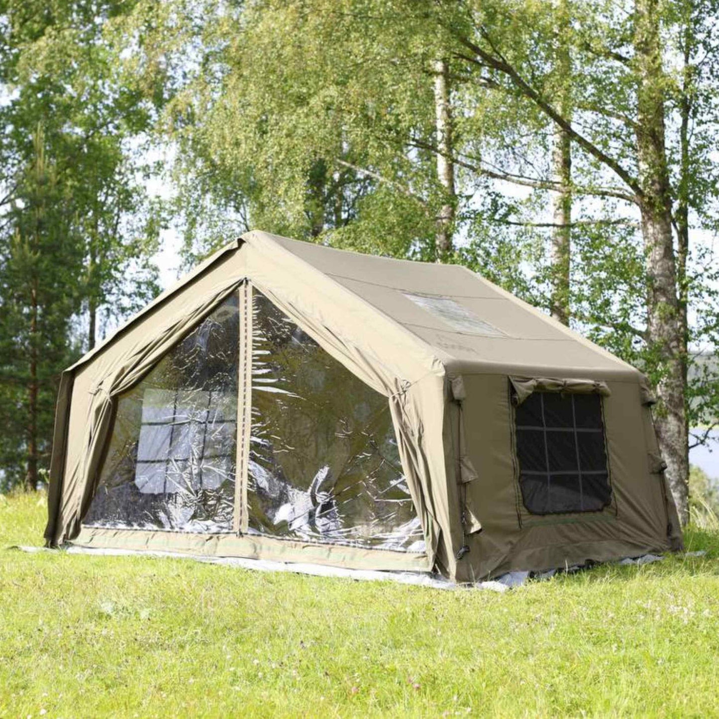 Coody 10 Forest Green Inflatable Tent House for Camping (2-4 person)