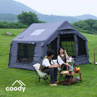 Coody 8 Gray - Inflatable Tent House for Camping 1-4 person