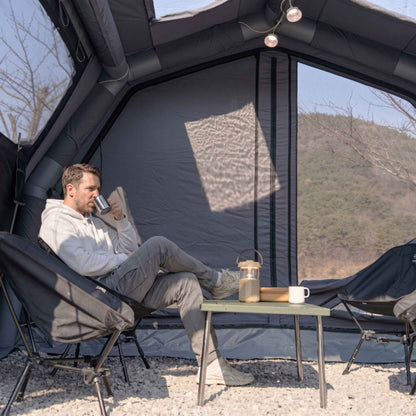 Coody 10.0 PRO Gray - Premium Inflatable Canvas Tent for 2–4 Campers